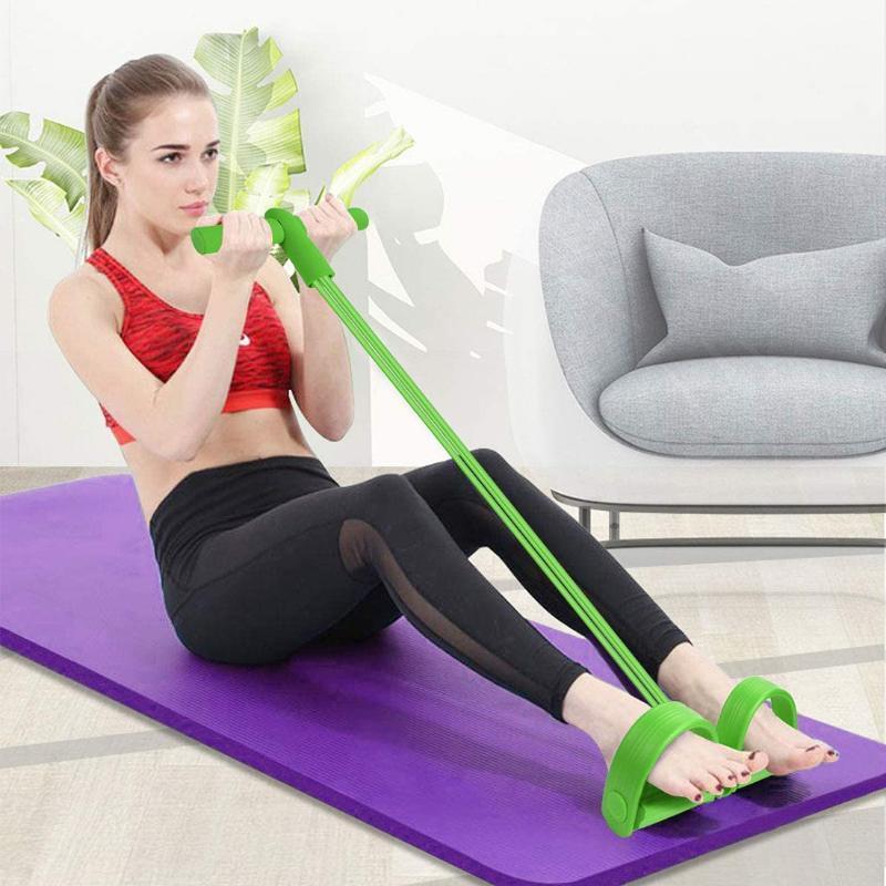 

4 Tube Pull Rope For Fitness Pedal Resistance Bands Exerciser Sit-ups Elastic Band Yoga Elastic Up Pull Rope Gym Workout Bands1