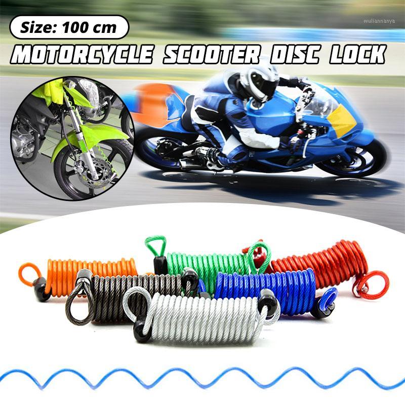 

100cm Motorcycle Bike Anti Theft Alarm Disc Safe Lock Security Reminder Spring Exerciser Strong Cable Scooters Safety Tools1