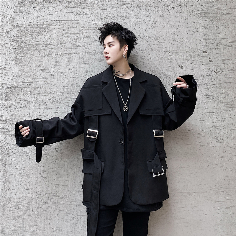 

2020 Black Male Ribbons Blazers Men's Fashion Stage Clothes Streetwear Suit Outerwear Zyo9, Tf45 white