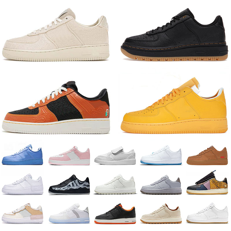 

New Arrival 1 One Luxe Low Mens Womens Running Shoes Designer Cool Grey Uv Reactive Siempre Familia 1s Cactus Jack Mca Golden Sports Sneakers Trainers Outdoor, A27 36-40 sapphire