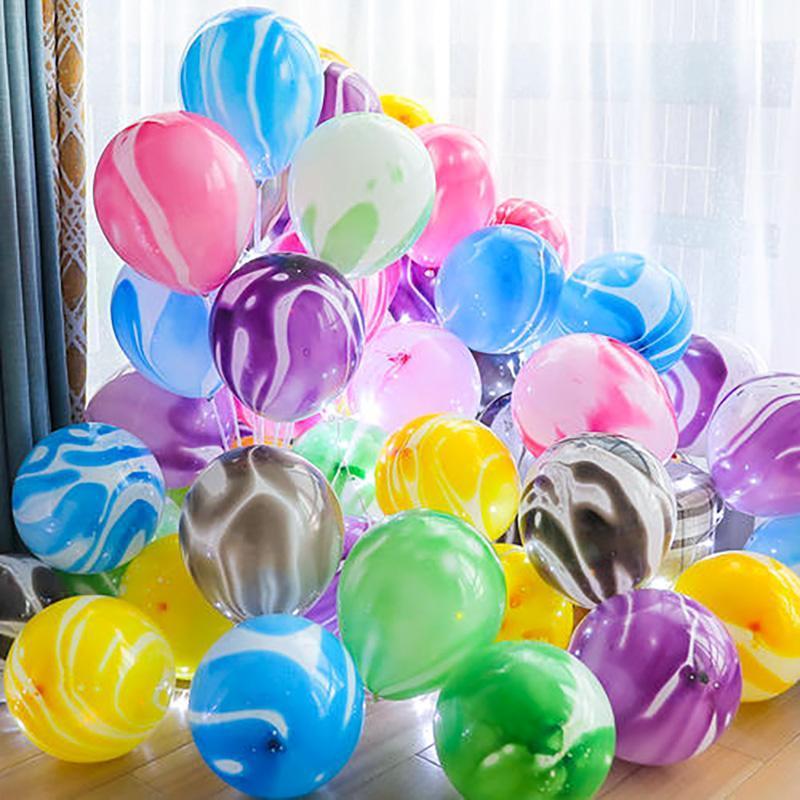 

5/10pcs 10/12Inch Colorful Agate Marble Latex Balloons Wedding Birthday Party Baby Shower Decoration Kid Favor Air Helium Globos1