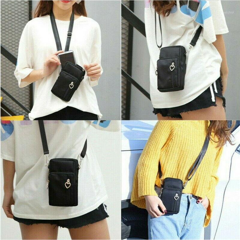 

New Handbag Wallet Unisex Cross-body Mobile Phone Shoulder Bag Pouch Case Belt Handbags1, Black