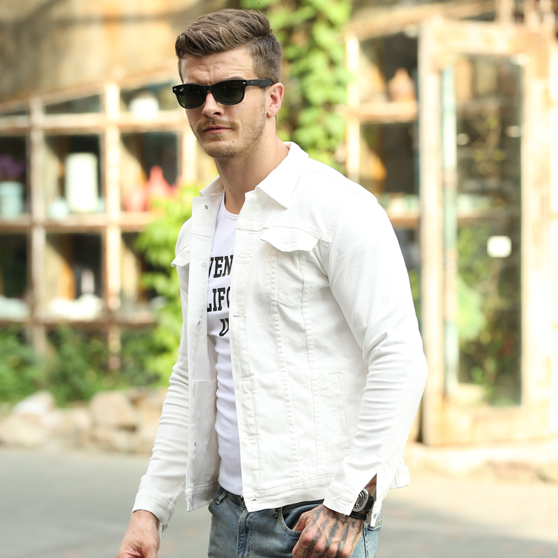 

2021 New Newly Designer Fashion Slim Fit Simple Denim Jackets Men Women Casual Cotton Coats Streetwear Hip Hop Chaqueta Homme Pa64, White