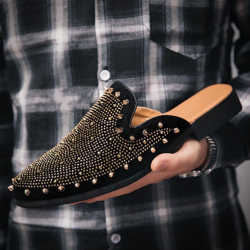 

male classic fashion Casual slippers crutches birthday present of man loafers comfortable velvet shoes breathable zapatos hombre 0XE6, Yellow