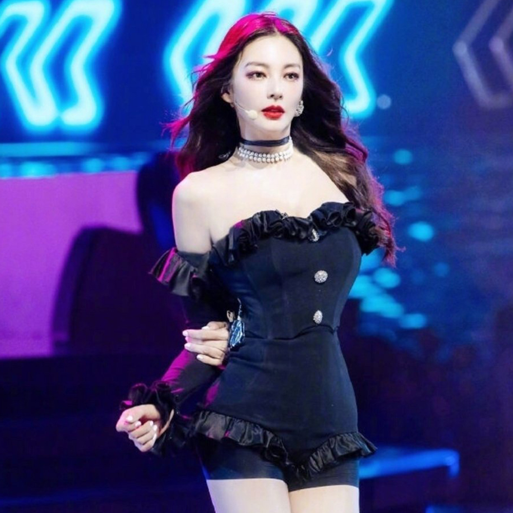 

2021 The New Octastrade New Arrivals Black Off Shoulder Women Autumn Clubwear Bandage Bodysuit Party Khqn, Beige