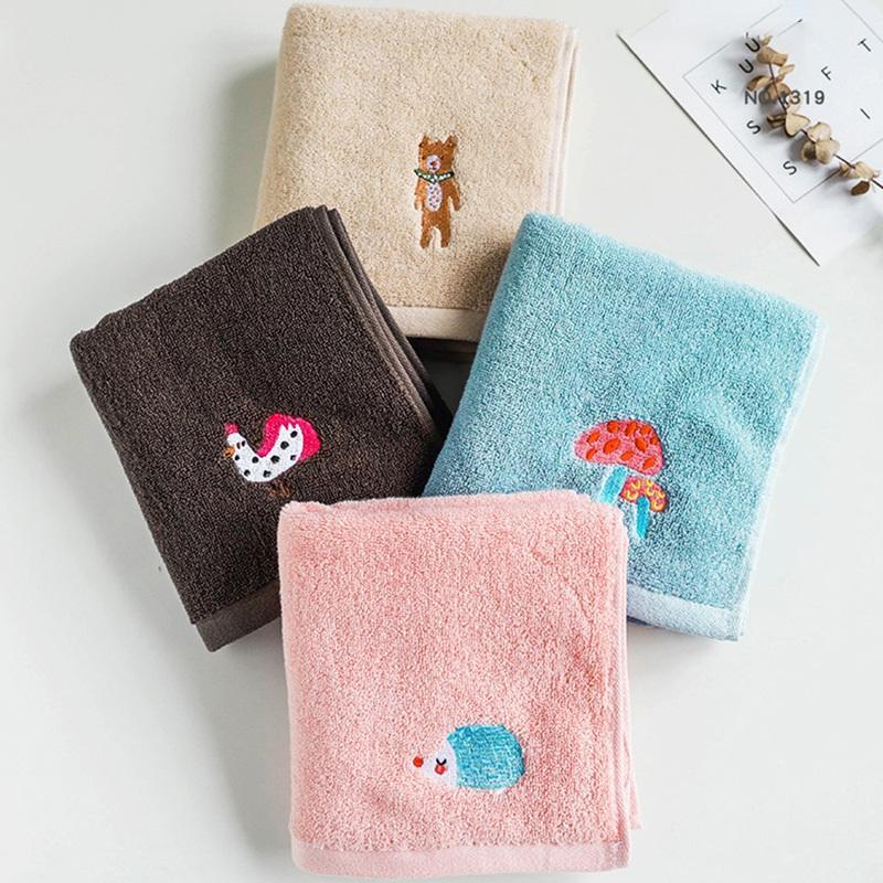 

Cartoon Embroidery Cotton Thickened Face Cleaning Towel Household Soft Face Towel Skin-friendly High Quality1, A2