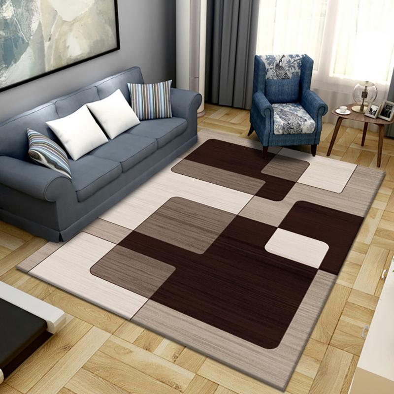 

Modern Art Office Japanese Cover Carpets Waterproof For Living Room Black And White Fabric Patterned Colourful Home Decor Rugs, As picture