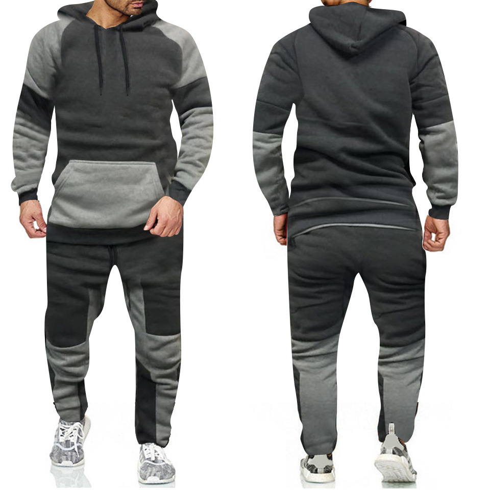 

2020 Men' Sets Brand Sportswear Tracksuits Sets Men' Sporting Hoodies+Pants Sets casual Outwear sports Suits men Hoodie, Blacklight