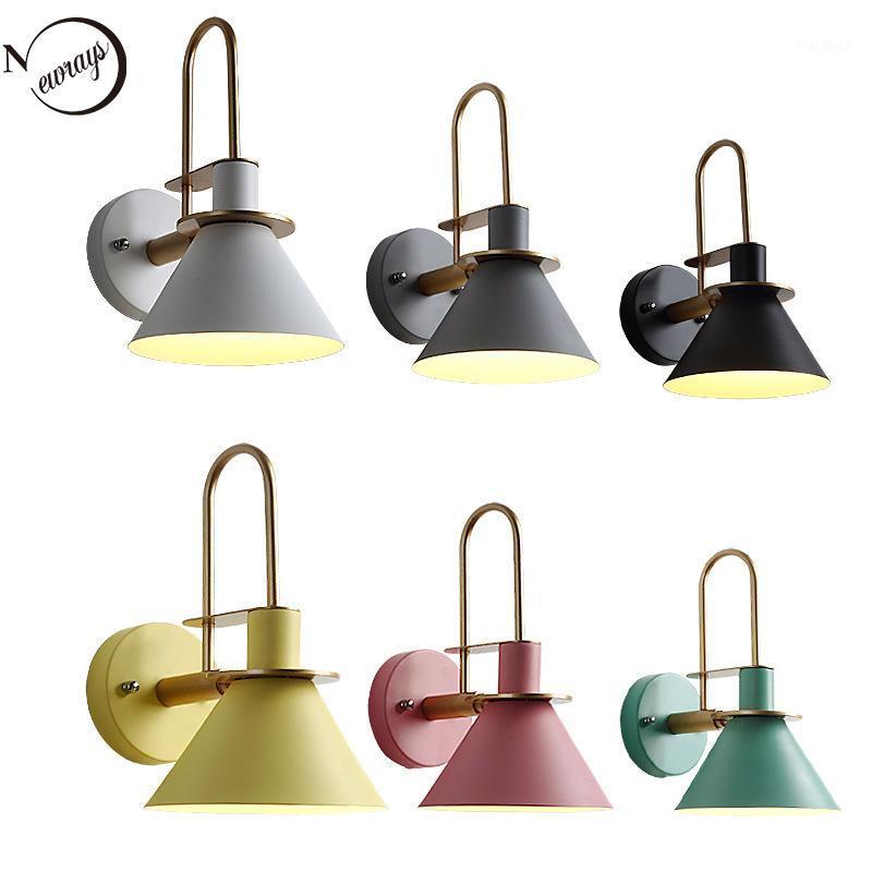 

Nordic clarion wall lamp modern industrial wall light LED E27 with 3 colors for bedroom living room restaurant kitchen aisle bar1