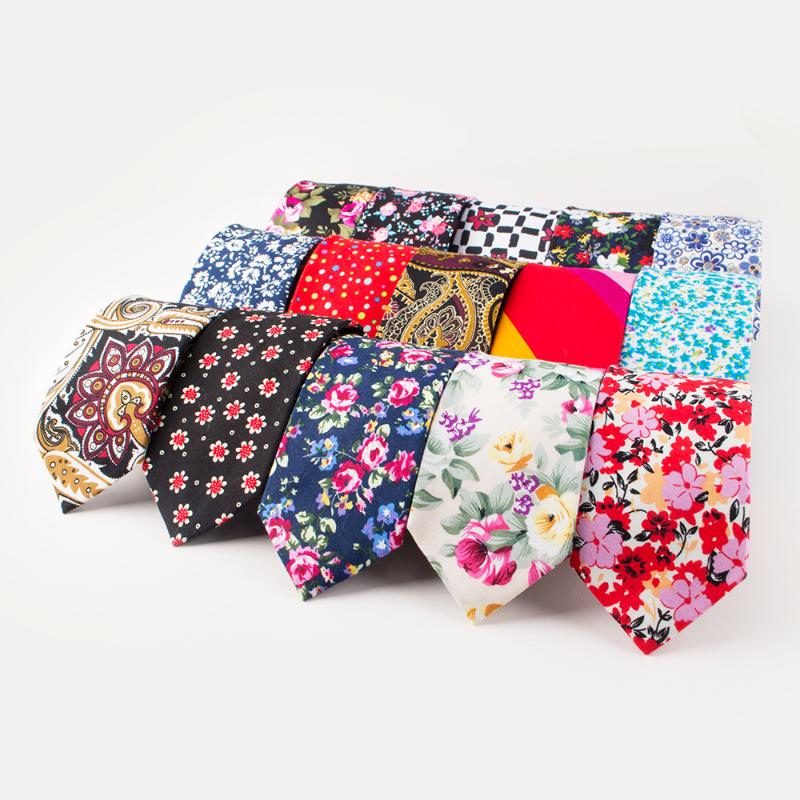 

2020 6.5cm Wedding Neck Ties for Mens Cotton Jacquard Bowknot Neckties Fashion Floral Gravatas Narrow Necktie Custom LOGO