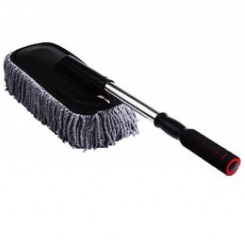 

Car Wash Cleaning Brush Duster Dust Wax Mop Microfiber Telescoping Dusting Tool With Adjustable Long Handle Gray1