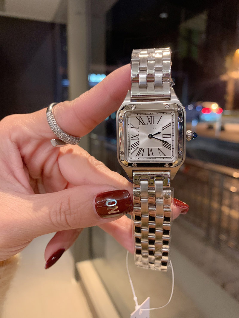 

Dumont series watch ladies high quality quartz watch designer watch stainless steel strap case casual brand sports watches ladies gift 287, Box