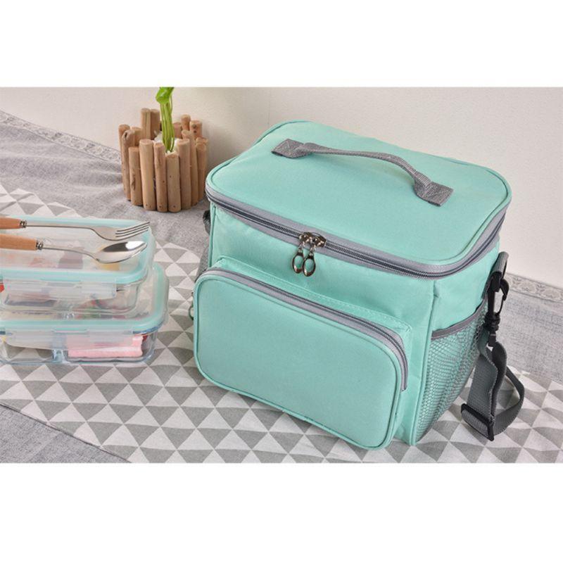 

Heat Resisting Bento Keep Warm Cold Easy Carry Lunch Bag for Student Picnic Storage Bag for Picnic Solid