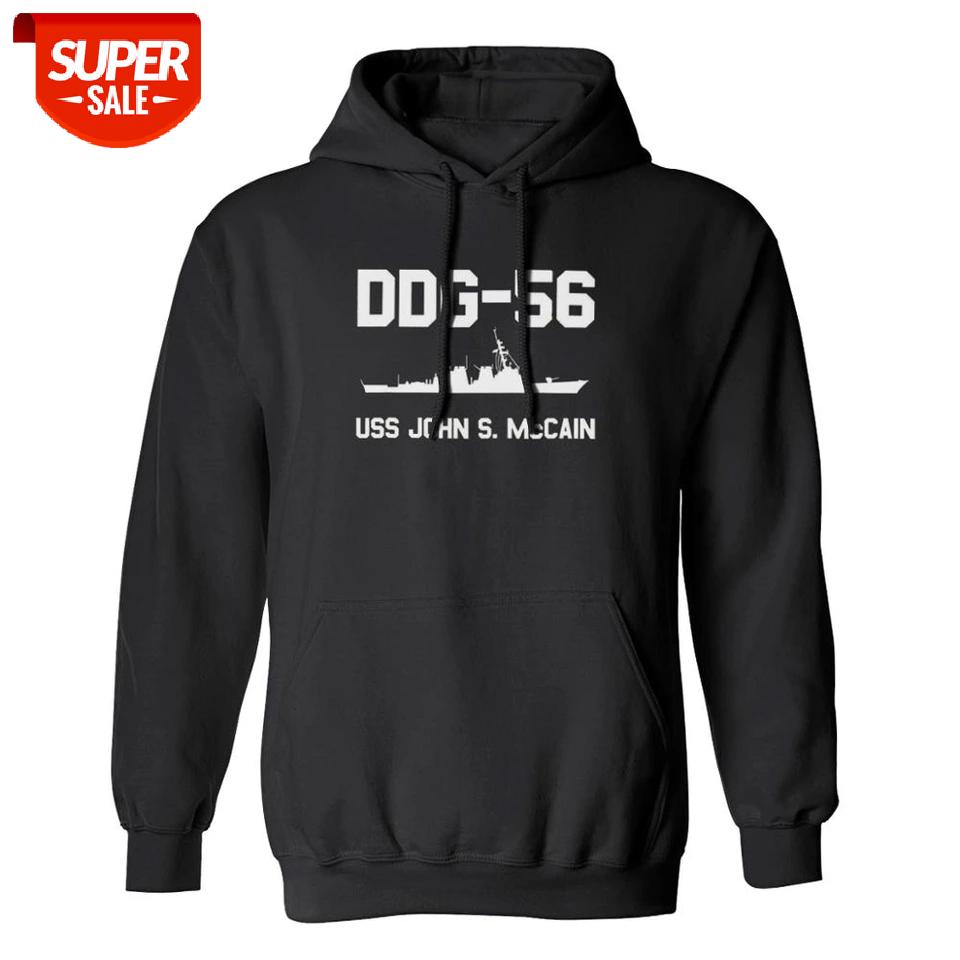 

Unisex Black New Arrival Unisex USS John S McCain Hoodie #om1q