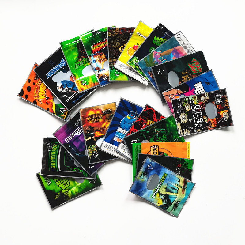 

Hot Highruken Joke's UP Synergy Wifi OG resinevil GORILLA GLUE BAG Packing Dry Herb Flower Packaging