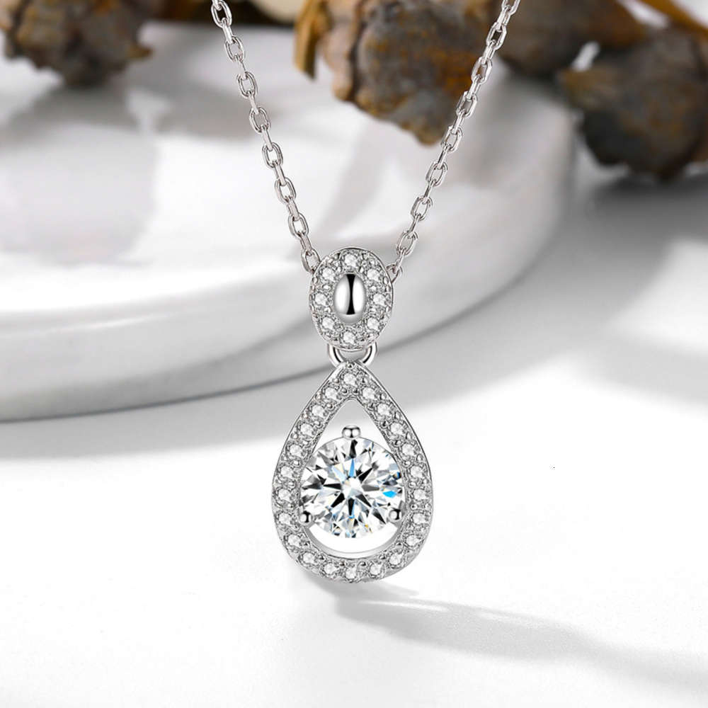 

Luxurys Designers Fashion Dz085 fall new water drop crown full diamond pendant jewelry elegant mature 70 simulation Pendant