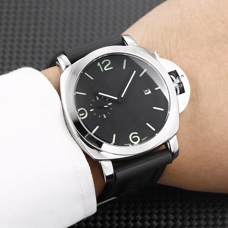 

High Quality Luxury Mens Sports Watches Designer Quartz Military Watch Black Silicone Strap Male Clock Hot Items reloj de pulsera