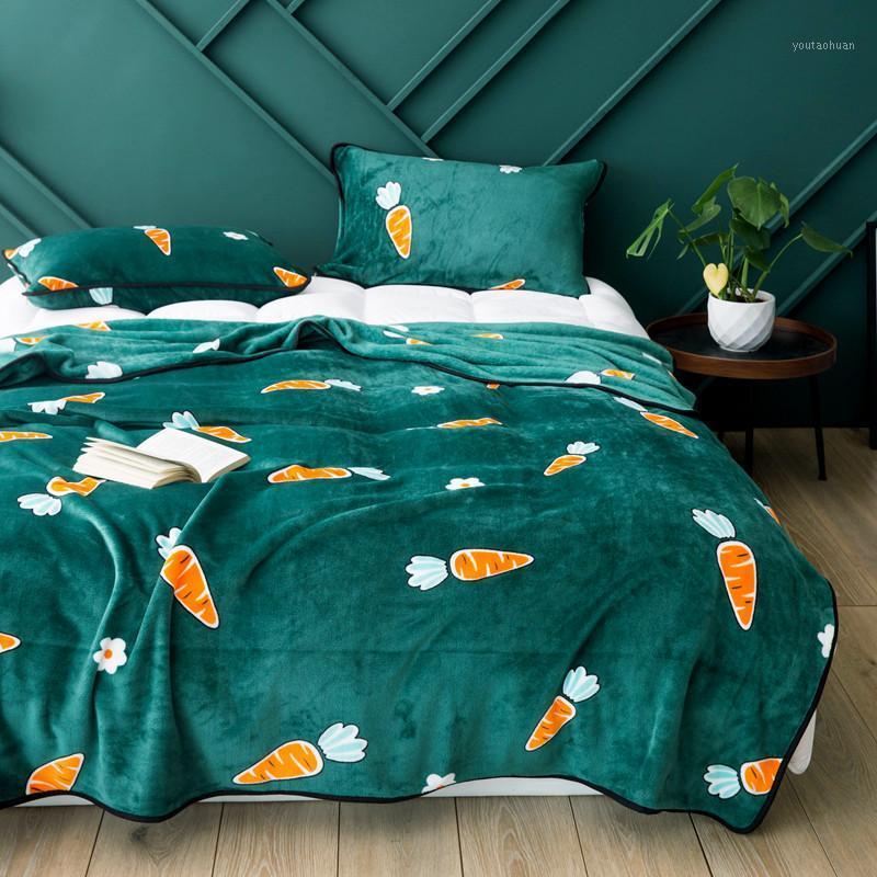 

AHSNME Warm and Comfortable Spring and Autumn Thin Coral Blanket Teal Velvet Blanket Soft Sofa Throw Multi Size TV1