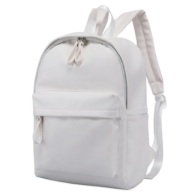 

Women Backpack Large capacity School bags Student Rucksack Teenage Girl PU Leather travel Backpacks bag Daypack white, Black