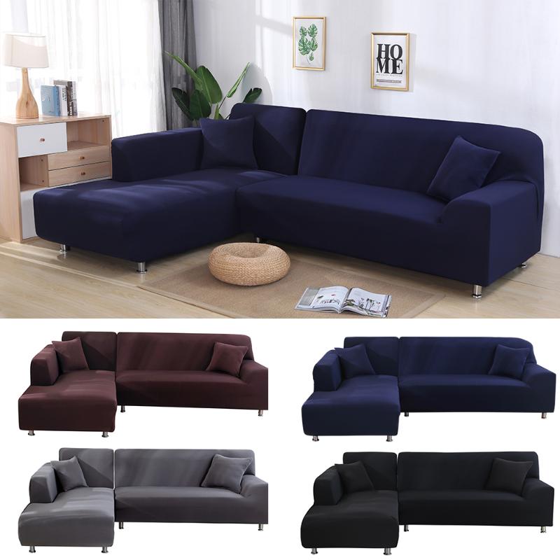 

2 Pcs Covers For Corner Sofa Living Room Stretch Corner Sofa Covers Chaise Longue L Shaped Slipcover