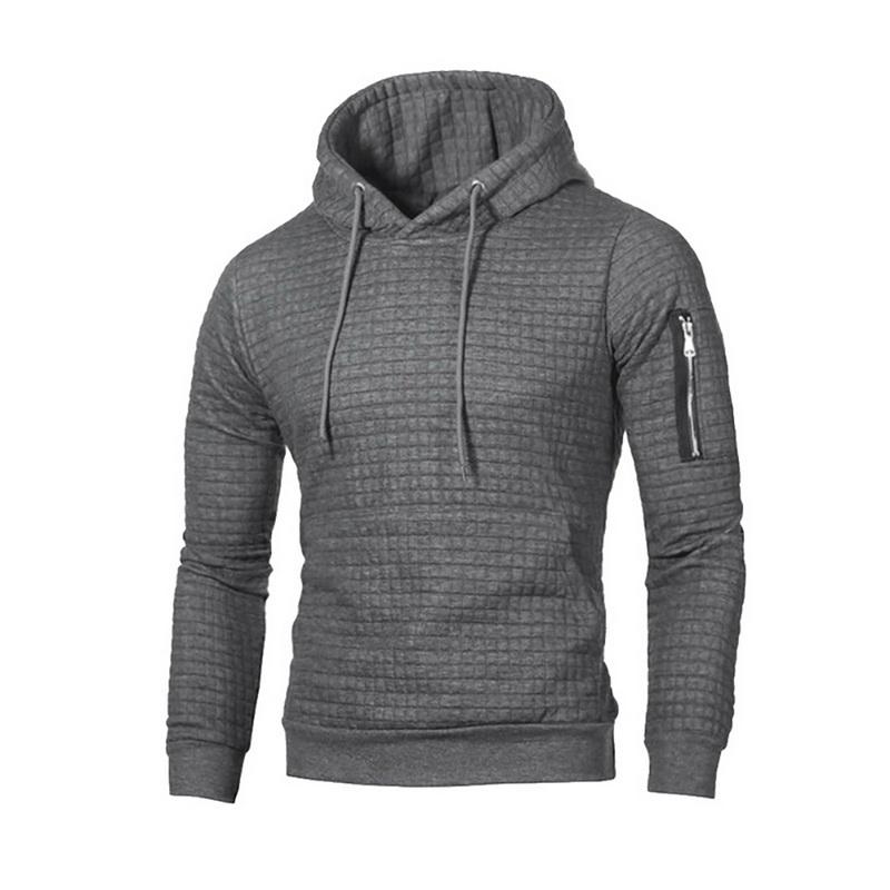 

Sweater Men Solid Pullovers New Fashion Men Casual Hooded Sweater Autumn Winter Warm Femme Clothes Slim Fit Jumpers, Dark gray b