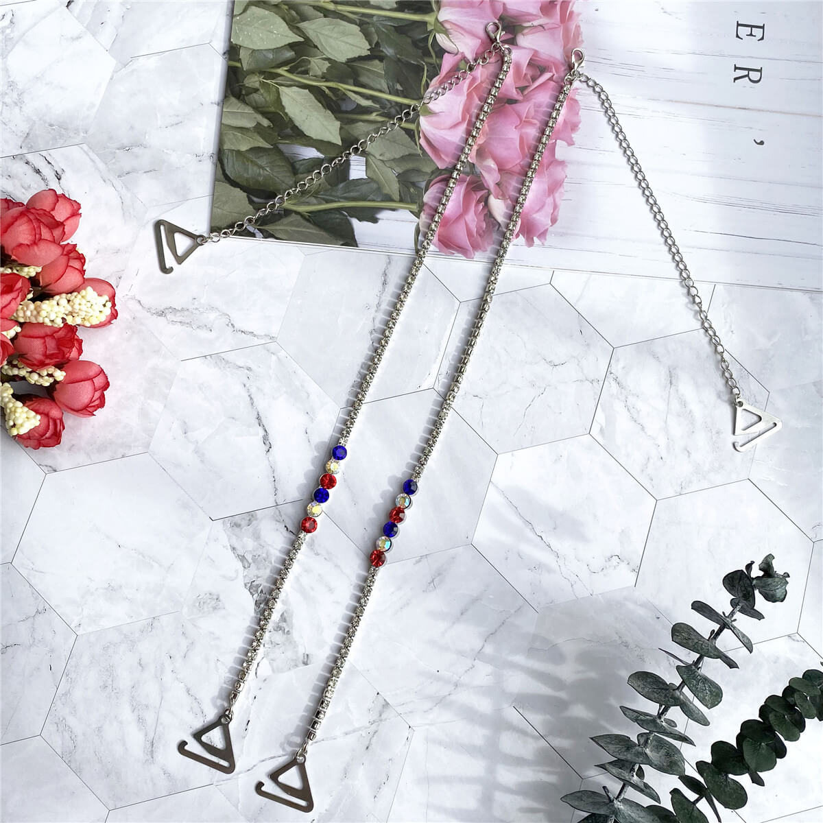 

Rhinestone Bra Straps Women Intimates Accessories Jewelry Lingerie Straps Replacement
