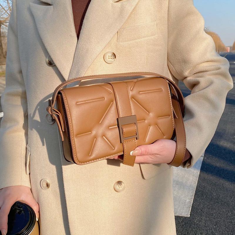 

Vintage Personality Print Shoulder Bags for Women 2021 High Quality Leather Cross Body Bag Female Small Flap Handbag and Purse, Black