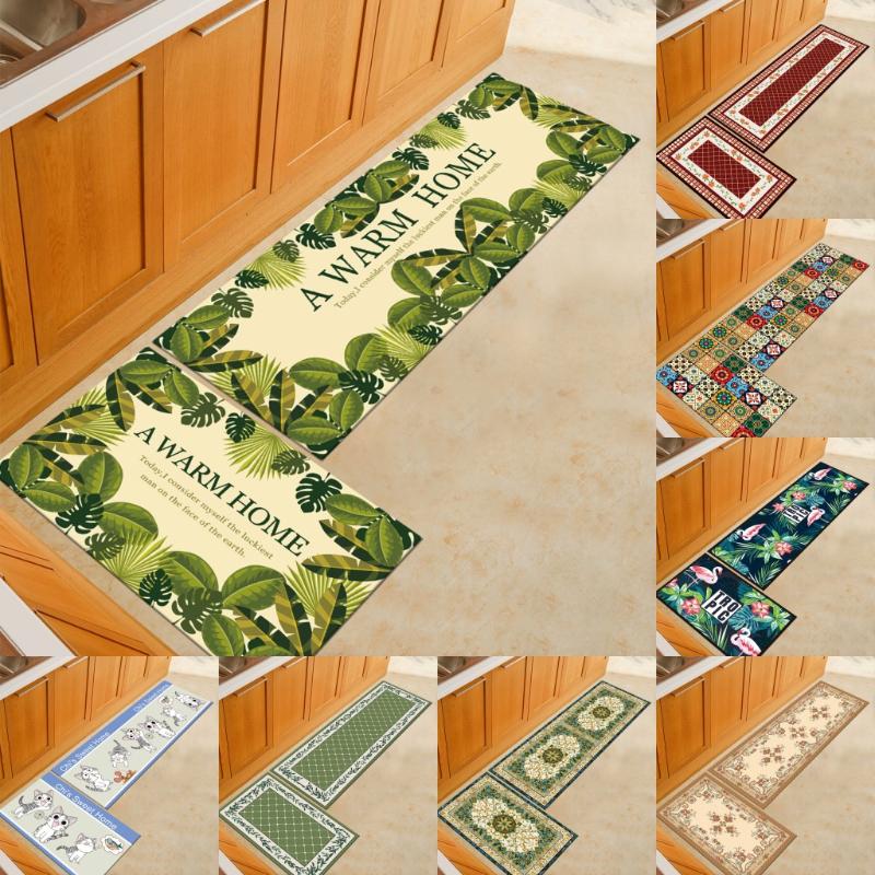 

WINLIFE Long Anti-skid Ground Mat Door Mat Foot Pad In Kitchens, Bathrooms and Toilets Bedroom and Bedside Carpet