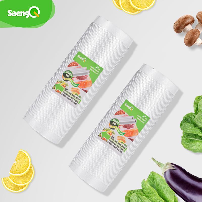 

saengQ Vacuum Bags Vacuum Sealer Packing Bag Packer Storage Bags Fresh Long Keeping 12+15+20+25+30cm*500cm1