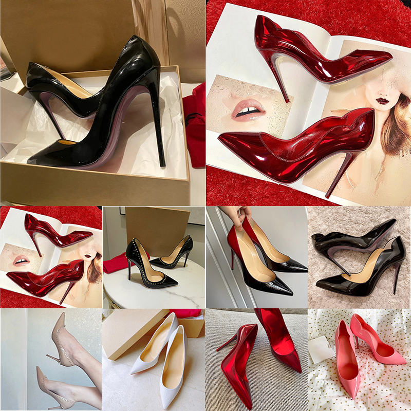 

2022 High Heel So Kate Luxurys designers Dress shoes Styles Red Bottoms womens Stiletto Heels 8 10 12CM Genuine Leather Point Toe Pumps loafers Rubber size 36-44, 32