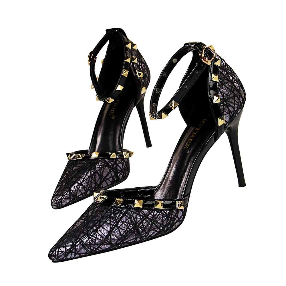 

Bounty Quality Pu Leather Sandals High Leap Women Sexy Wedding Shoes Gold UBM7