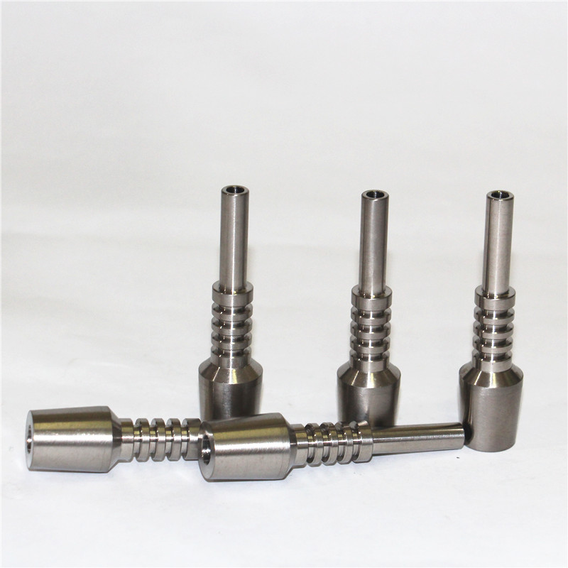 

GR2 domeless titanium nail quartz tip ceramic nectar collector tip 10 14 18mm fit nectar joint tip collector glass pipe of hot sale