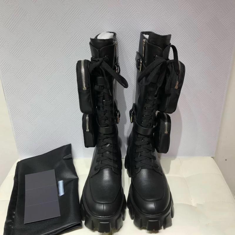 

DEAT 2021 New Spring And Summer Fashion Casual Boots Women's Lace Up Muffin Thick Bottomed Knight's Boots SH612, Black