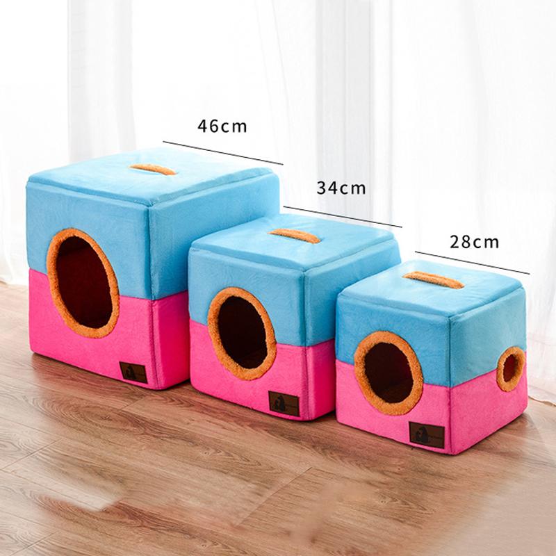 

Cat Bed House Mat for Small Medium Dogs Cats Bed Soft Warm and Comfortable Cotton Material Pet Mat Kennel Pet Products