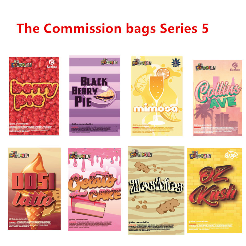 

Newest The Commission 3.5g Bags 48 kinds Lato Pop Wheetos Lemon Gelato Maga Runtz Georgia Pie Smell Proof Bags 420 Dry Herb Flowers