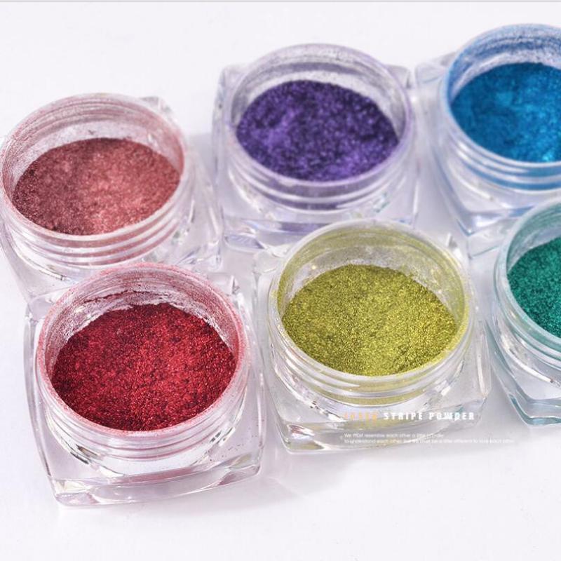 

0.3g/box Nail Art Glitter Chrome Nail Pigment Dust Shiny Decorations for Magic Mirror Effect Powder T1760