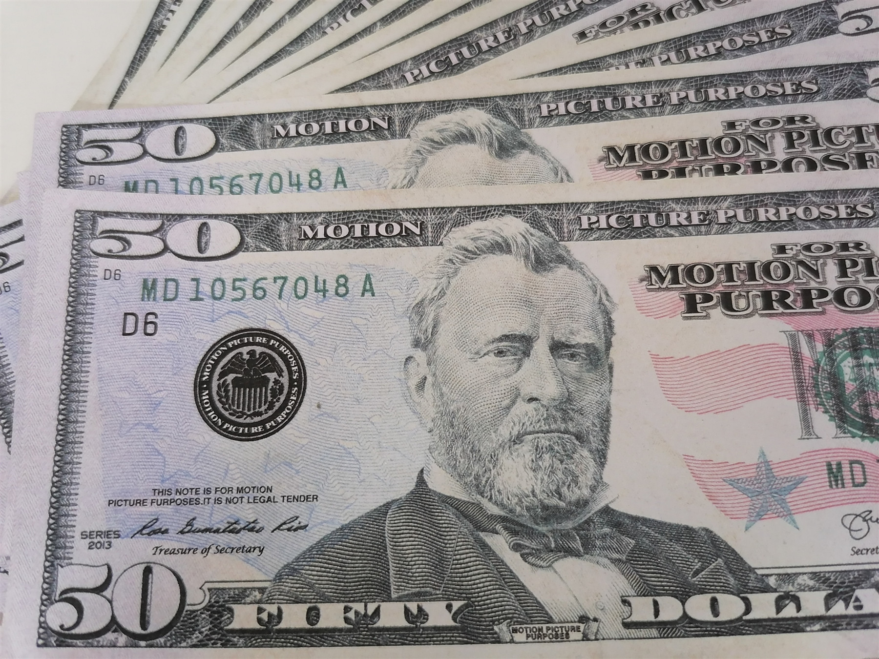 

The new 50 US dollars bar bill