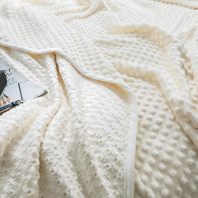 

Soft Skin-friendly Particles Design Throw Blanket Multifunctional Home Office Nap Blanket Travel Camping Coldproof Shawl