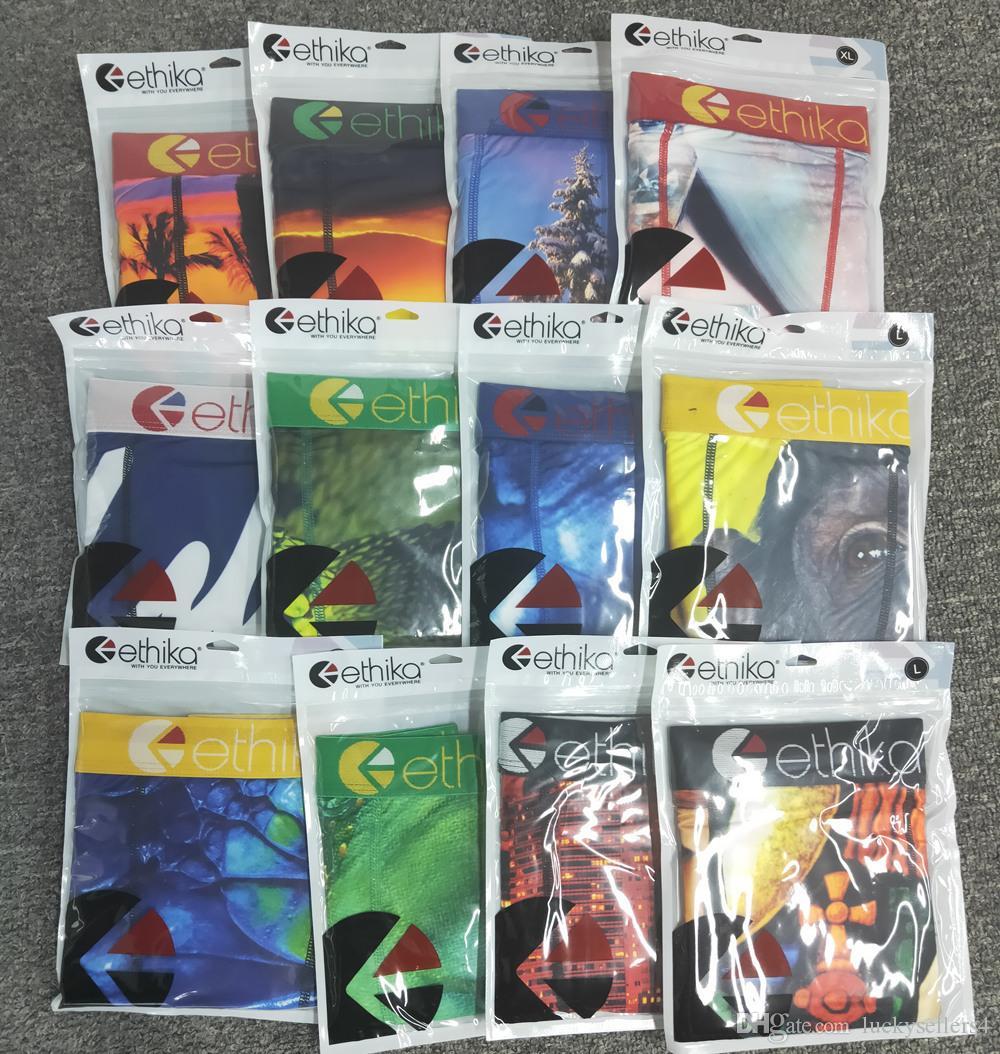 

ethika men boxers Promotion Random styles ethika boxers underwear sports hip hop underwear street briefs knickers quick dry wholesale boxer, Random colors