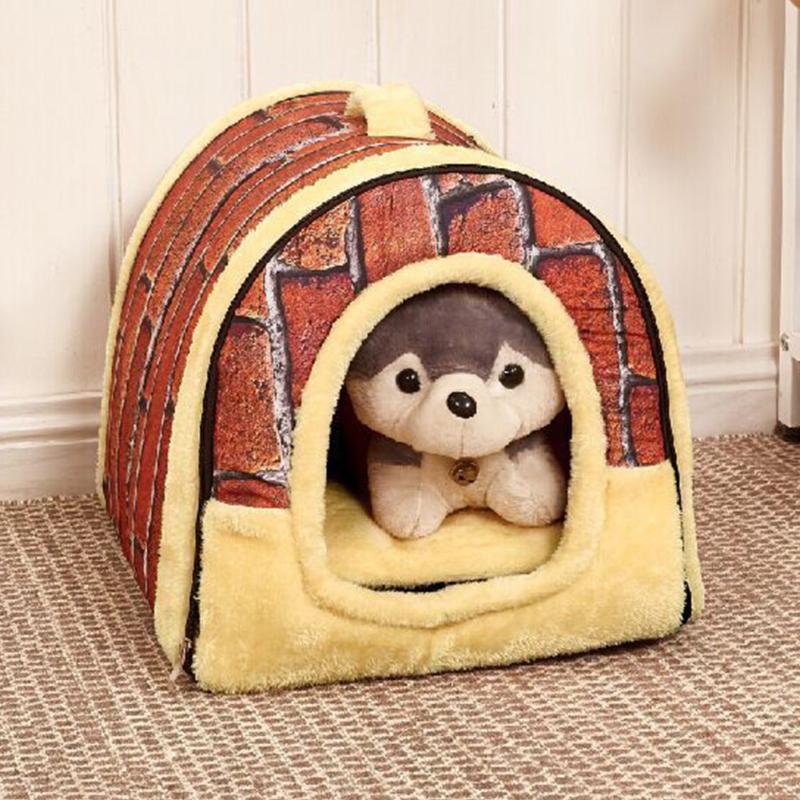 

DIY Dual Use Keep Warm Accessories Dog Cute Cat Non Slip Home Soft Pet House, Black
