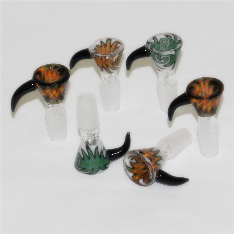 

Herb slide glass bowls 10mm 14mm 18mm filter bowl for Glass Bongs Ash Catcher Glass smoking Bowl