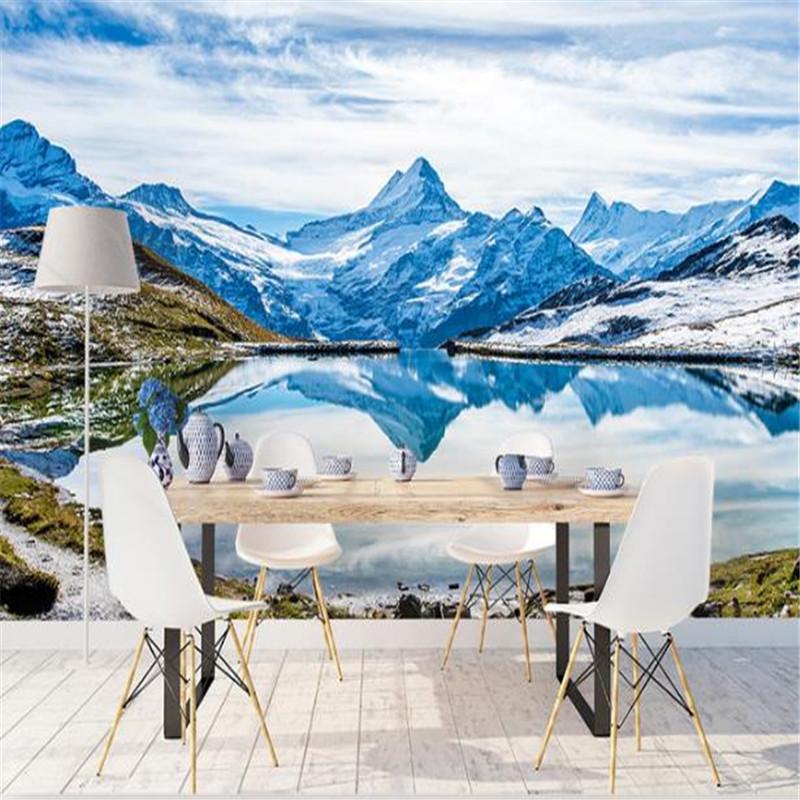 

3D Custom Murals Nature Scenery Photo Wallpapers for Living Room Stereoscopic Murals Painting Landscape Home Decor Wall Papers, As picture