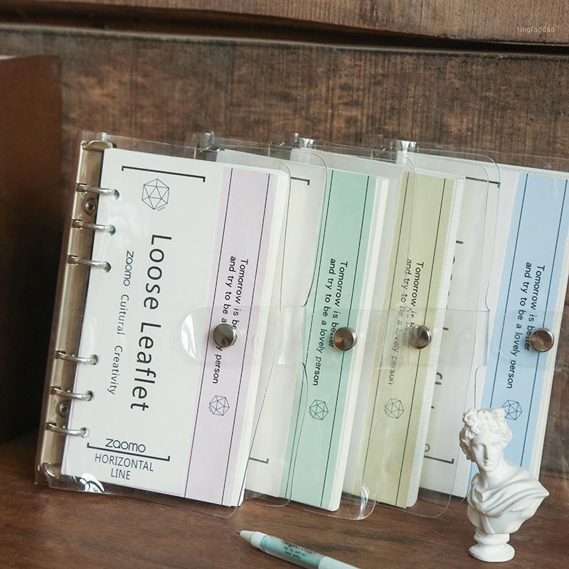 

Spiral A6 Journal PVC Cover Loose leaf Notebook Grid Dot Back to School Supplies Student Writing Office Stationary Gift1