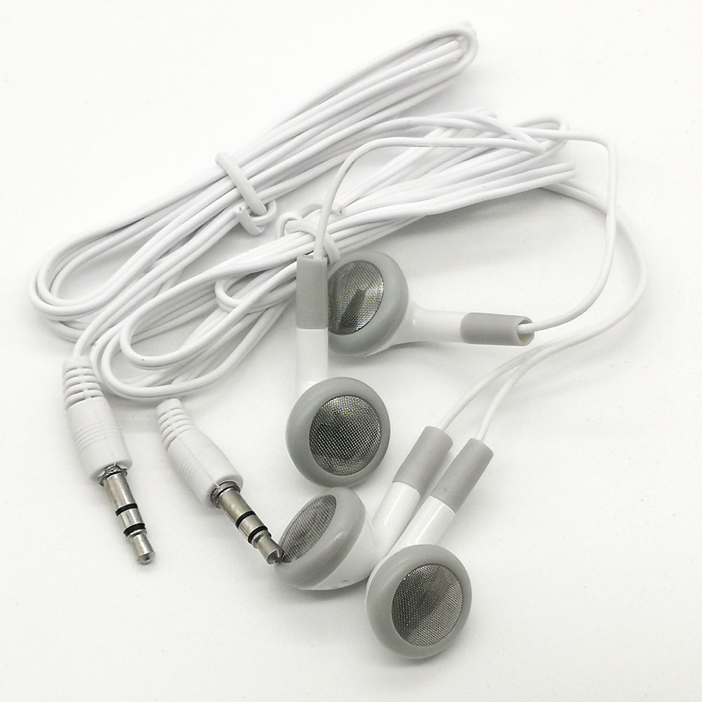 

Wholesale Disposable Earphones Low Cost Earbuds For Theatre Museum School Library,Hotel,Hospital Gift, White