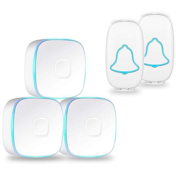 

Doorbell,Wireless Doorbell Waterproof Chime Kit,Door Bell Kits At 1000 Feet Range & 38 Chimes & 4 Level Volume,Led Indicator,Whi1