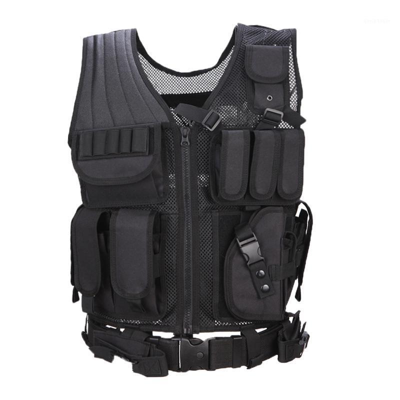 

Equipment Tactical Vest Hunting Vest Multifunctional Adjustable Protective1, Black
