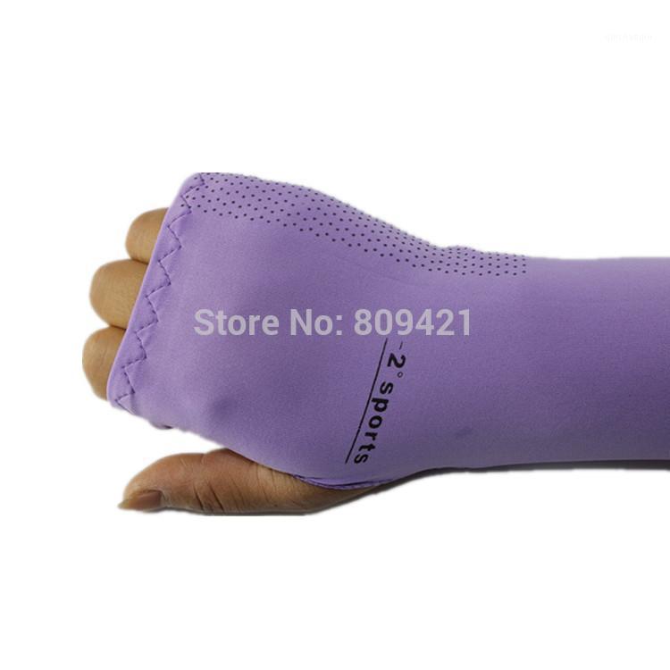 

100pcs/lot [ Partner ] summer driving long fight UV sunscreen gloves half finger gloves cuff slip outdoor cycling1, White