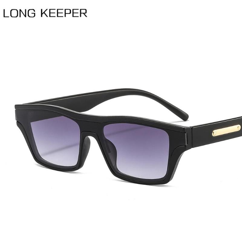 

Sunglasses LongKeeper Women Men Trendy Retro Square Sun Glasses Female Vintage Travel Punk Eyeglasses UV400