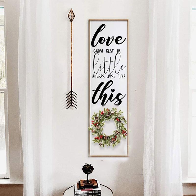 

Christmas Wreaths with Bells Decorations, Xmas Garland Ornament Artificial Home 449C1, 8yy802549-1