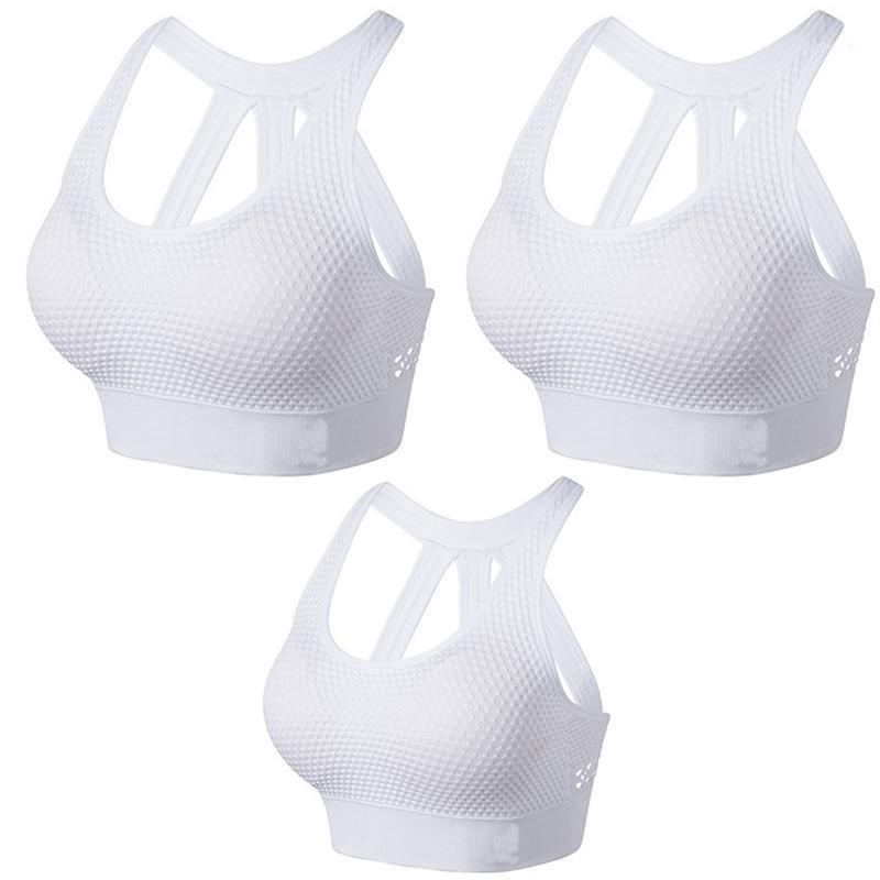 

Push Up Sports Bra High Impact Running Padded Women Seamless Brassiere Sport Bra Top For Yoga Fitness Workout Active Wear1, White